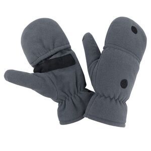 Result Unisex Adult Fingerless Gloves / Gray